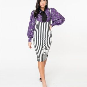 beetlejuice fontaine suspender pencil skirt from unique vintage size large
